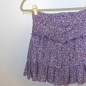 Dean Dylan Mini Skirt in Baby Blue by AUGUSTE size 4